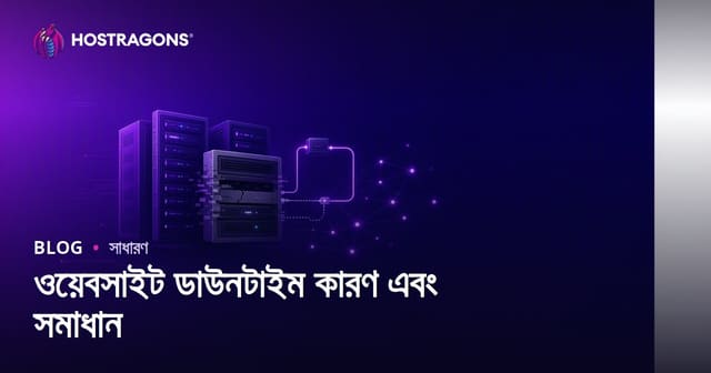 ওয়েবসাইট ডাউনটাইম কারণ এবং সমাধান
