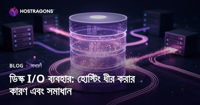 হোস্টিং পারফরম্যান্সে Disk I/O: কারণ, সমস্যা ও দ্রুততার বাংলা সমাধান