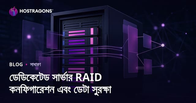 ডেডিকেটেড সার্ভার RAID কনফিগারেশন এবং ডেটা সুরক্ষা