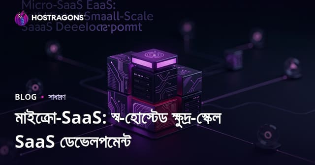 Micro SaaS: স্ব-হোস্টেড মাইক্রো-সাস উন্নয়ন, খরচ ও সফলতার কৌশল