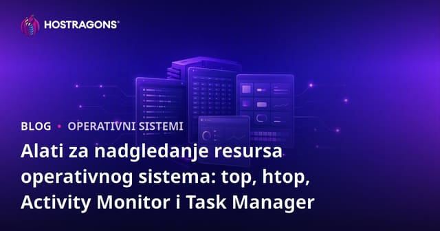 Alati za Praćenje Resursa Operativnog Sistema: top, htop, Activity Monitor i Task Manager