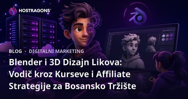 Blender i 3D Dizajn Likova: Vodič kroz Kurseve i Affiliate Strategije za Bosansko Tržište