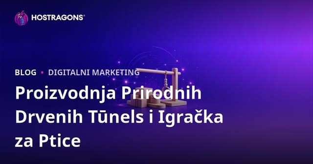 Proizvodnja Prirodnih Drvenih Tūnels i Igračka za Ptice