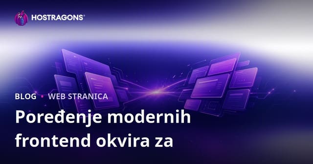 Poređenje modernih frontend okvira za