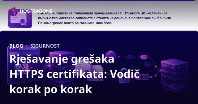 Rješavanje grešaka HTTPS certifikata: Vodič korak po korak