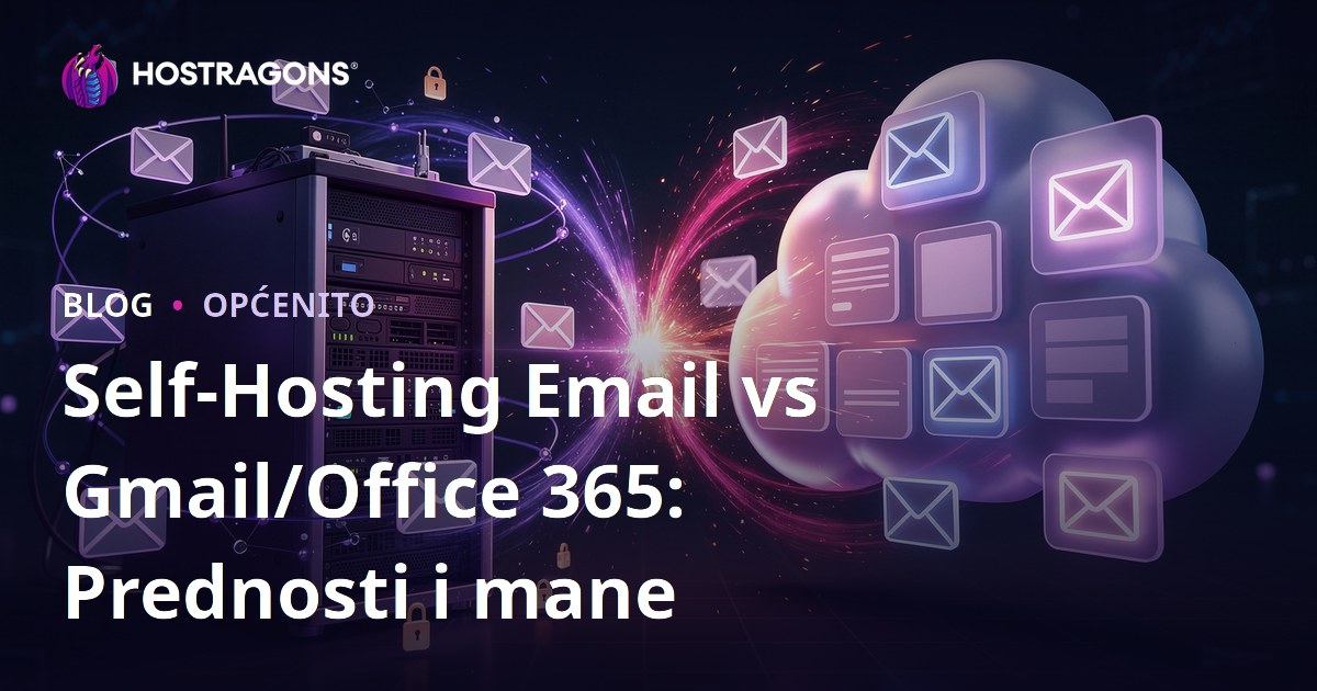 Self-Hosting Email vs Gmail/Office 365: Prednosti i mane