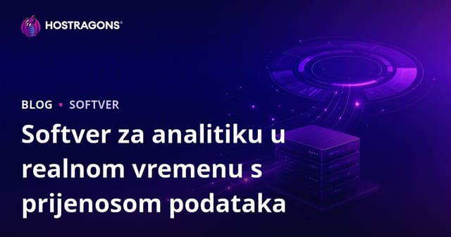 Softver za analitiku u realnom vremenu s prijenosom podataka
