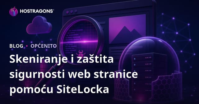 Skeniranje sigurnosti i zaštita web stranice uz SiteLock