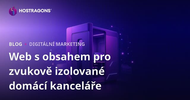 B2B obsahový web zaměřený na zvukově izolační kabiny pro domácí kanceláře