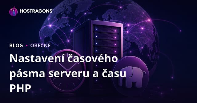 Nastavení časového pásma serveru a času PHP