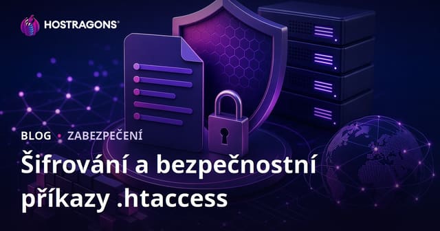 Příkazy pro šifrování souboru .htaccess a zvýšení zabezpečení webu