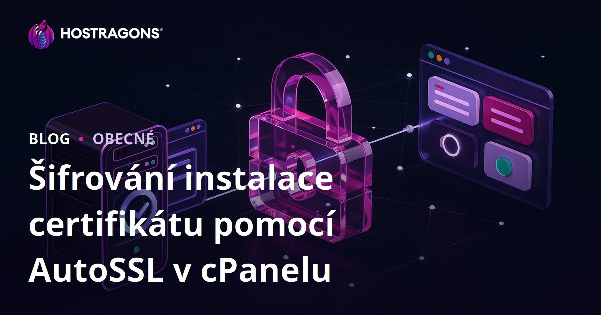 Šifrování instalace certifikátu pomocí AutoSSL v cPanelu
