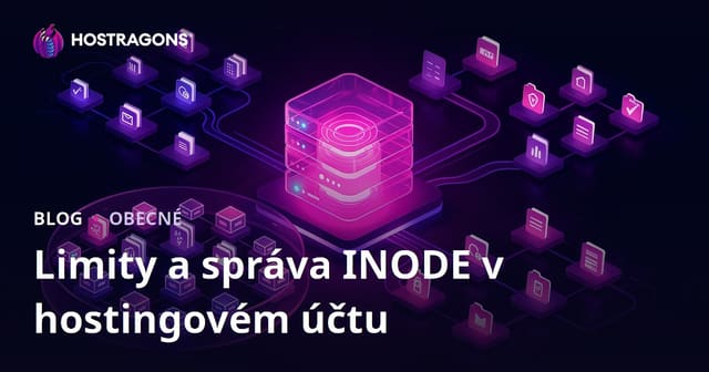 Limity a správa INODE v hostingovém účtu
