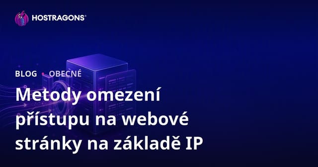 Ochrana přístupu na webovou stránku pomocí omezení IP adres