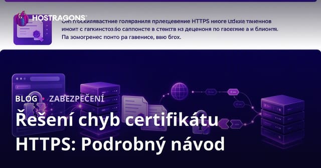 Řešení chyb certifikátu HTTPS: Podrobný návod