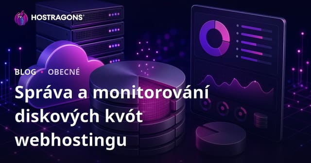 Správa a monitorování diskových kvót webhostingu