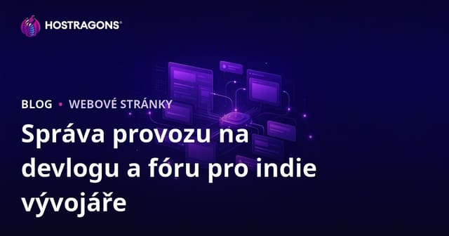 Správa návštěvnosti devlogu a fóra pro nezávislé vývojáře her (indie dev)