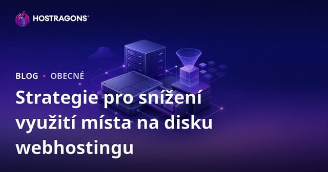 Strategie pro snížení využití diskového prostoru webového hostingu