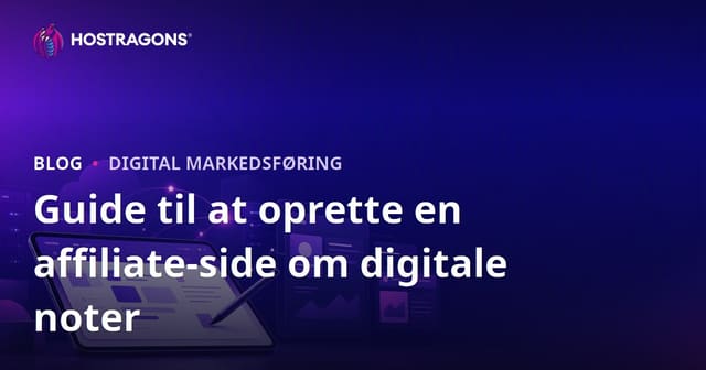 Sådan opretter du en affiliate-side for digitale note-apps og iPad til studerende