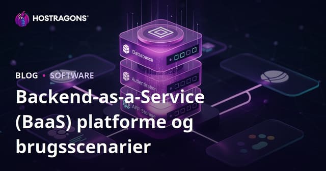 Backend-as-a-Service (BaaS) platforme og brugsscenarier