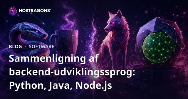 Sammenligning af backend-udviklingssprog: Python, Java, Node.js