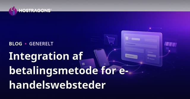 Integration af betalingsmetode for e-handelswebsteder