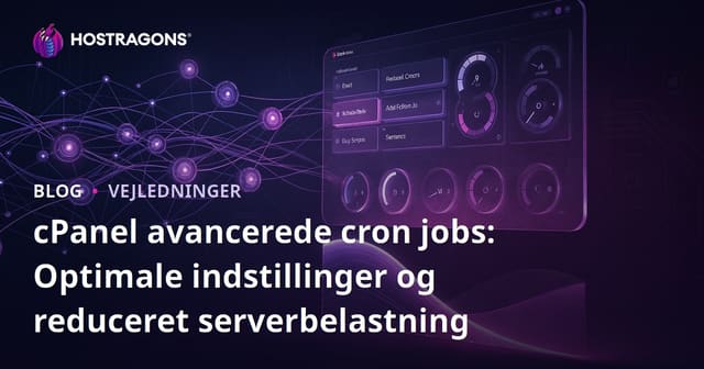 cPanel avancerede cron jobs: Optimale indstillinger og reduceret serverbelastning
