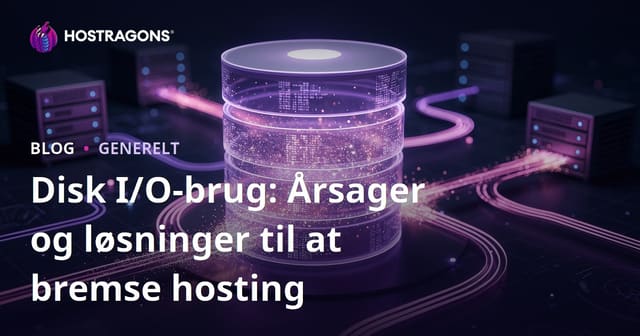 Disk I/O-brug: Årsager og løsninger til at bremse hosting