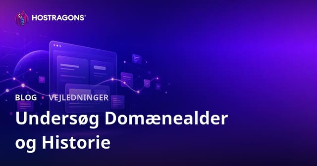 Domænealder og -historik Tjek: Sådan Finder du et Rent Domæne