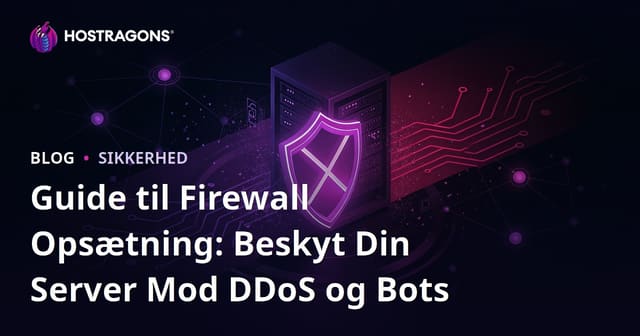 Guide til Firewall Opsætning: Beskyt Din Server Mod DDoS og Bots