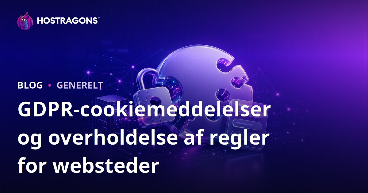 GDPR-cookiemeddelelser og overholdelse af regler for websteder