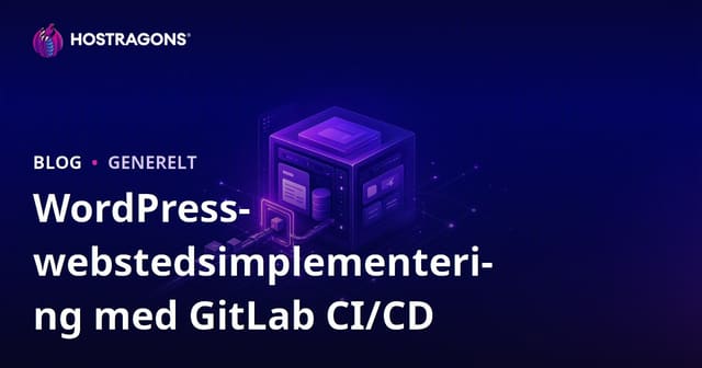 WordPress-webstedsimplementering med GitLab CI/CD
