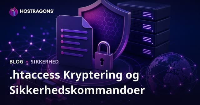 Kommandoer til kryptering af .htaccess-filen og forbedring af webstedets sikkerhed