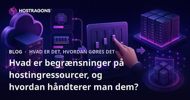 Hvad er begrænsninger på hostingressourcer, og hvordan håndterer man dem?