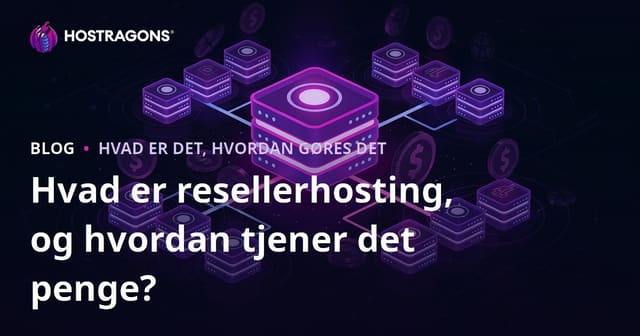 Hvad er resellerhosting, og hvordan tjener det penge?