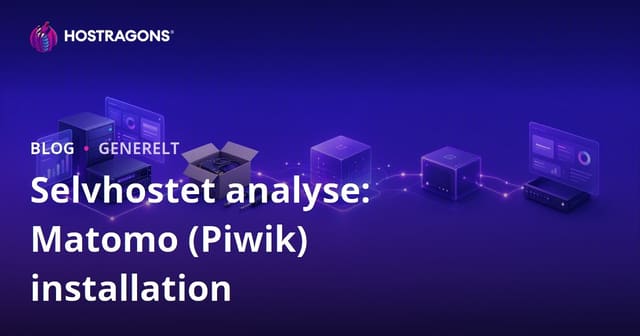 Selvhostet analyse: Matomo (Piwik) installation