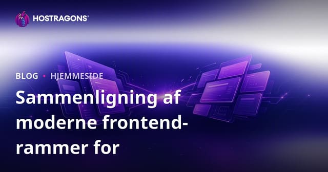 Sammenligning af Moderne Frontend Frameworks