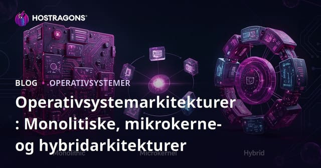Operativsystemarkitekturer: Monolitiske, mikrokerne- og hybridarkitekturer