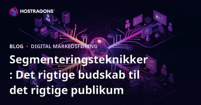 Segmenteringsteknikker: Det rigtige budskab til det rigtige publikum