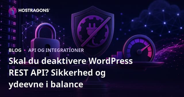 Skal du deaktivere WordPress REST API? Sikkerhed og ydeevne i balance