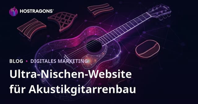 Ultramodernes Nischen-Webhosting für Akustikgitarrenbau und Luthier-Materialien