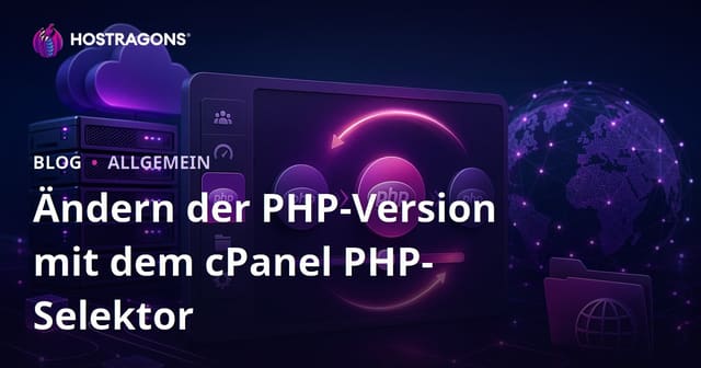 Ändern der PHP-Version mit dem cPanel PHP-Selektor