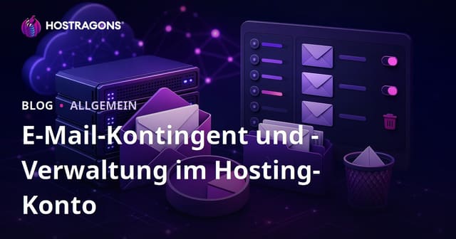 E-Mail-Kontingent und -Verwaltung im Hosting-Konto