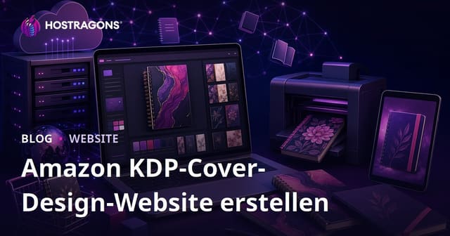 Eine Website für das Design von Notizbuch- und Planer-Covers für Amazon KDP erstellen
