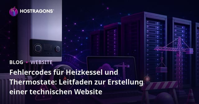 Fehlercodes für Heizkessel und Thermostate: Leitfaden zur Erstellung einer technischen Website