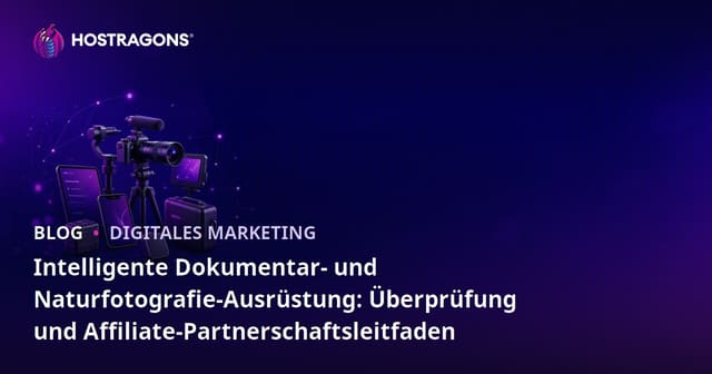 Intelligente Dokumentar- und Naturfotografie-Ausrüstung: Überprüfung und Affiliate-Partnerschaftsleitfaden