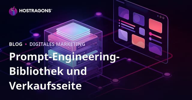 Künstliche Intelligenz Prompt Engineering: Bibliothek und Verkaufsseite erstellen