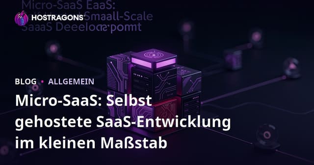 Micro-SaaS: Selbst gehostete SaaS-Entwicklung im kleinen Maßstab