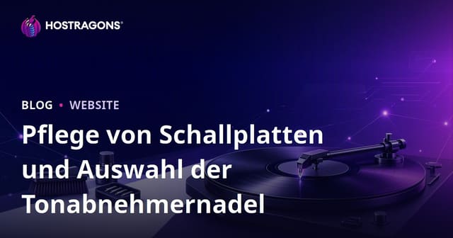 Pflege von Schallplatten und Auswahl der Tonabnehmernadel