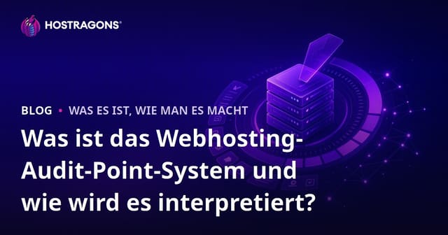 Was ist das Webhosting-Audit-Point-System und wie wird es interpretiert?